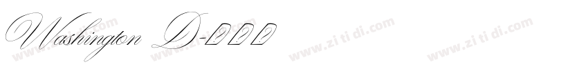 Washington D字体转换